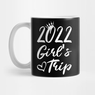 2022 Girls Trip design with crown and heart illustration, Matching Girls Shirt, Besties Trip Tee, Travel T-shirts, Matching Vacation Mug